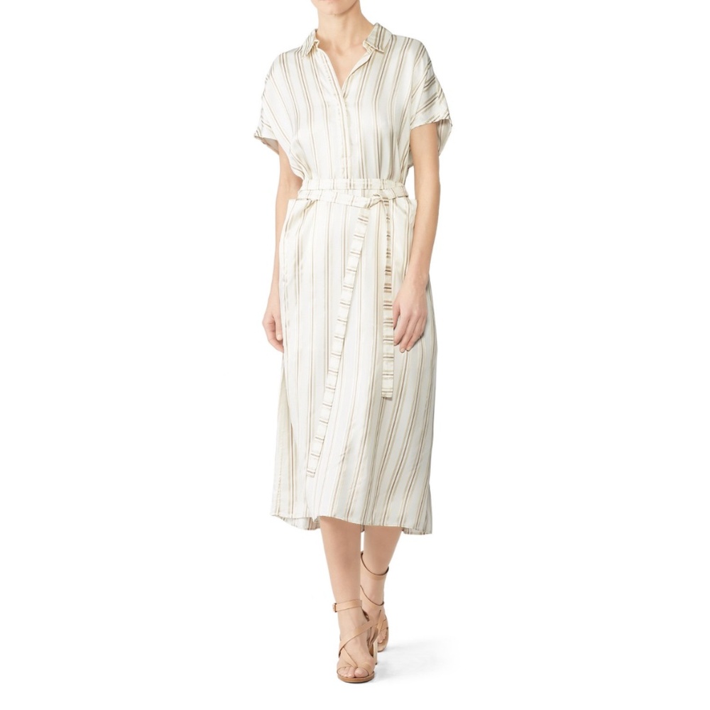 CO Ivory Midi Shirt dress | Sz L